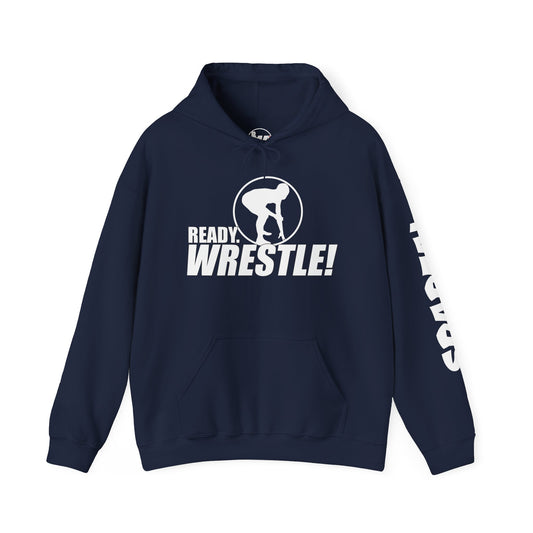 Just Keep Wrestling Hoodie: Ready to Wrestle Sweatshirt, Sportswear for Wrestlers, Gift for Coaches, Competitive Sports Apparel, Gym & Training Gear