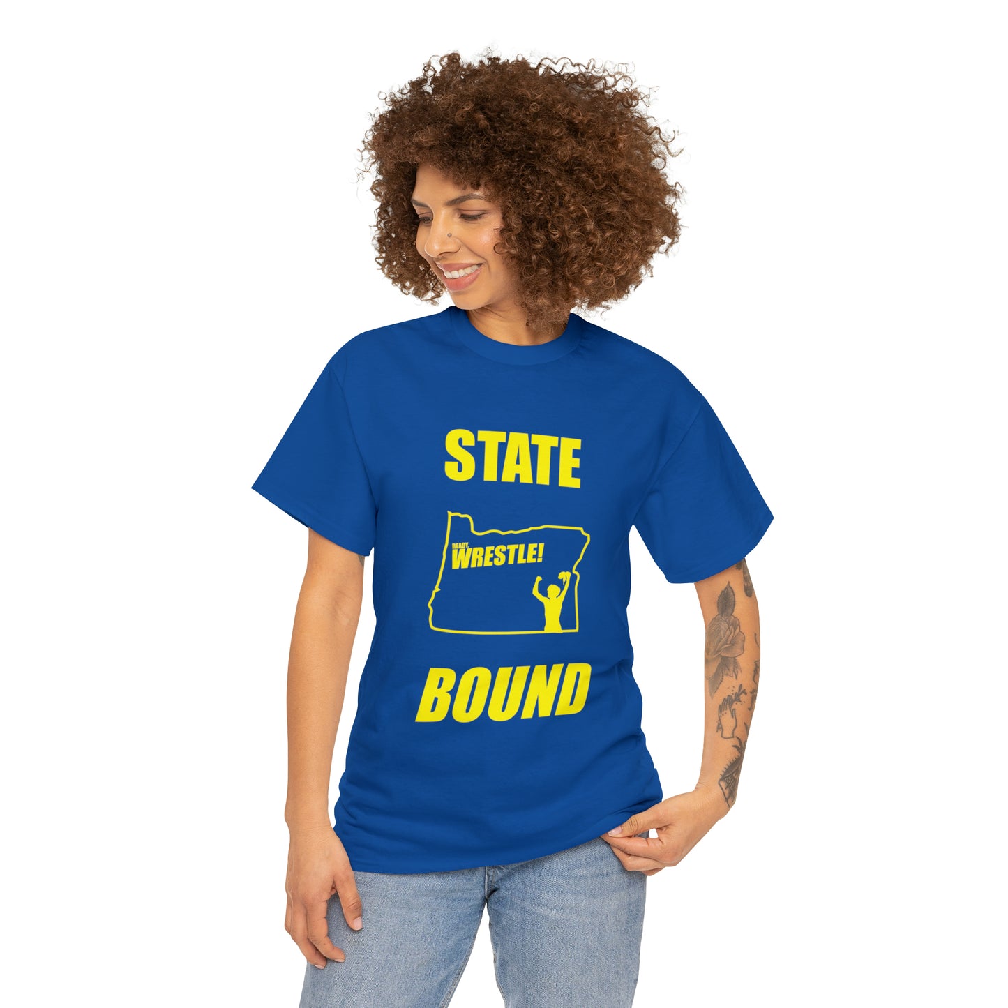 Oregon State Bound, Gold Logo, Unisex Heavy Cotton Tee