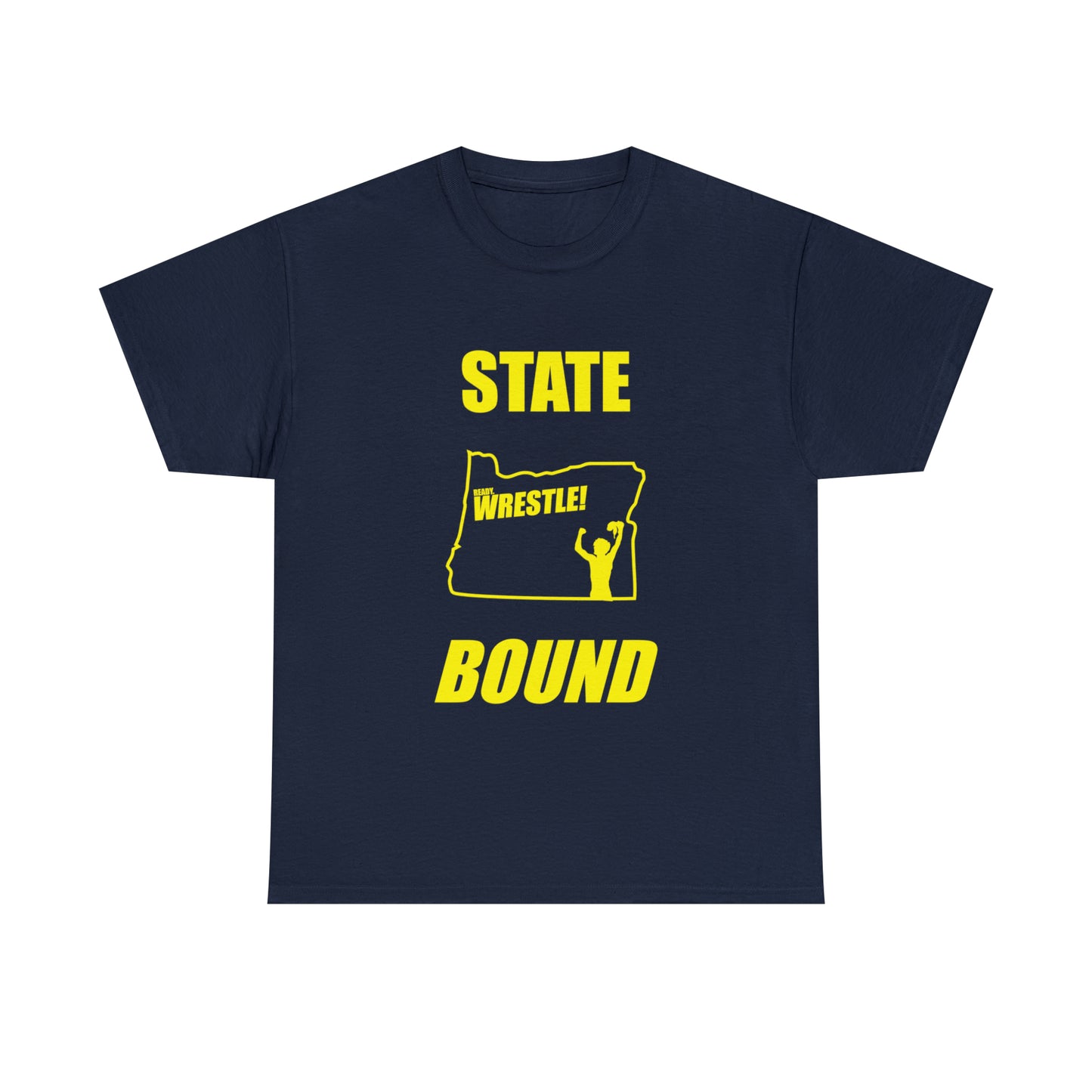 Oregon State Bound, Gold Logo, Unisex Heavy Cotton Tee