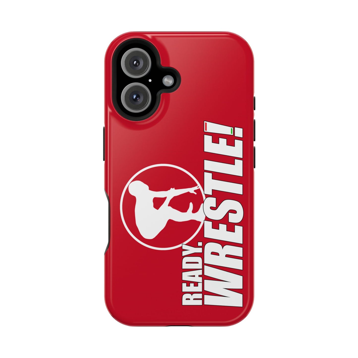 Ready. Wrestle! Red iPhone Magnetic Impact-Resistant Case