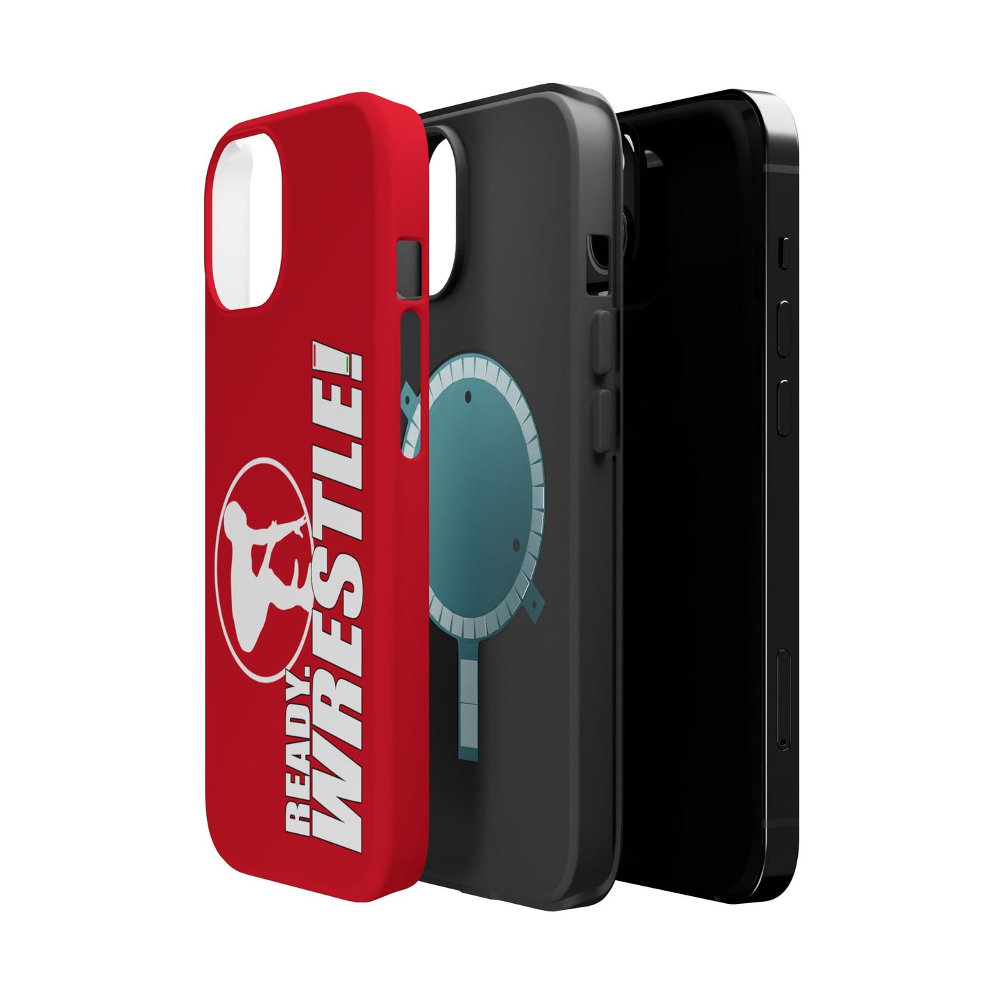Ready. Wrestle! Red iPhone Magnetic Impact-Resistant Case