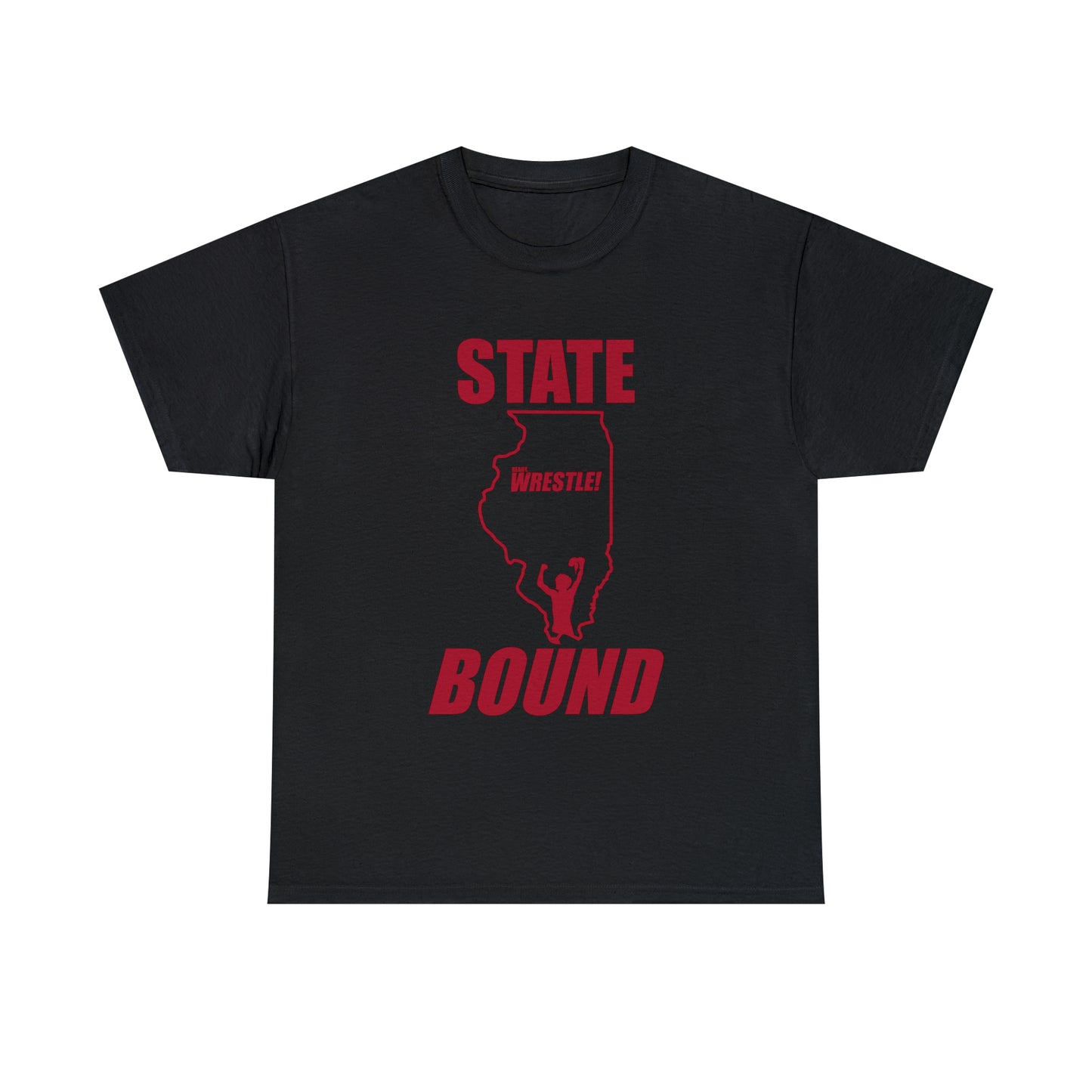 Illinois State Bound, Red Logo, Unisex Heavy Cotton Tee