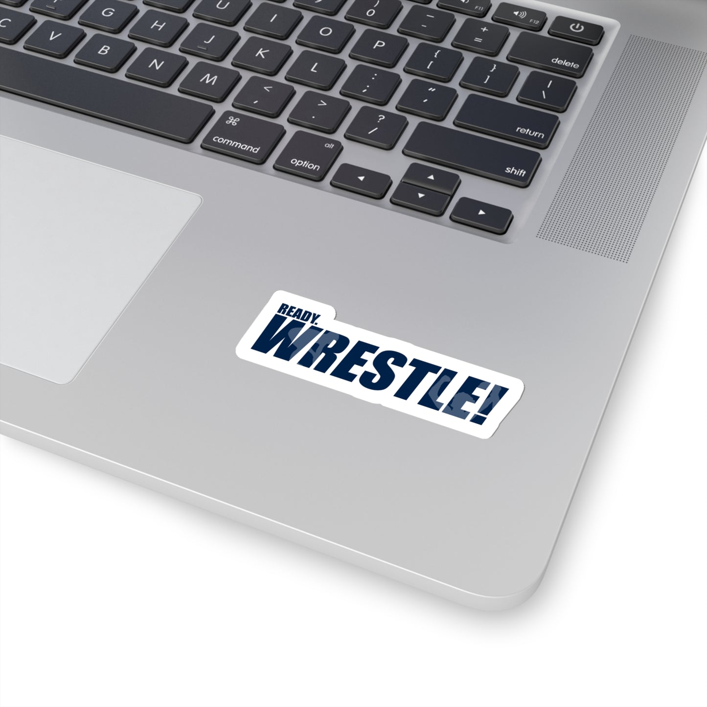 Ready. Wrestle! Blue/White Kiss-Cut Stickers