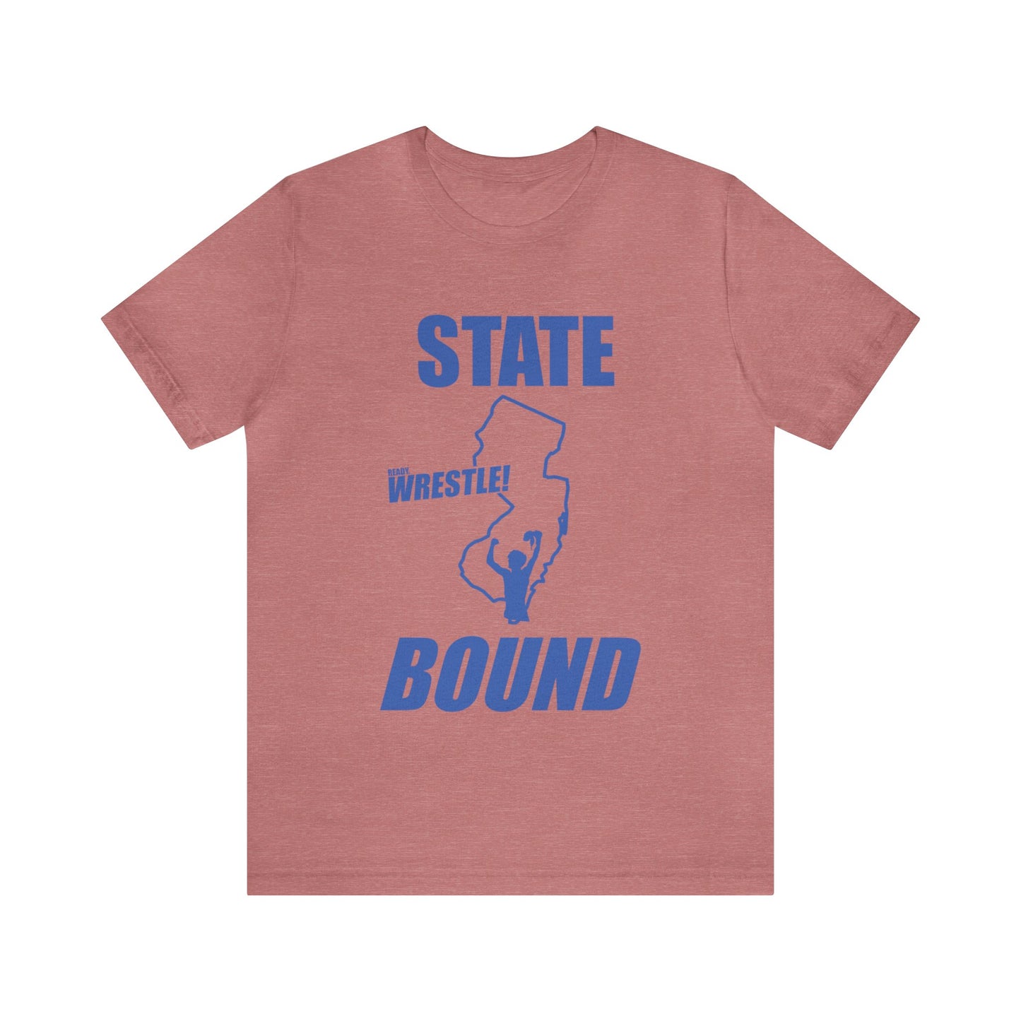 New Jersey State Bound, Blue print, Bella+Canvas 3001, Unisex Jersey Short Sleeve Tee