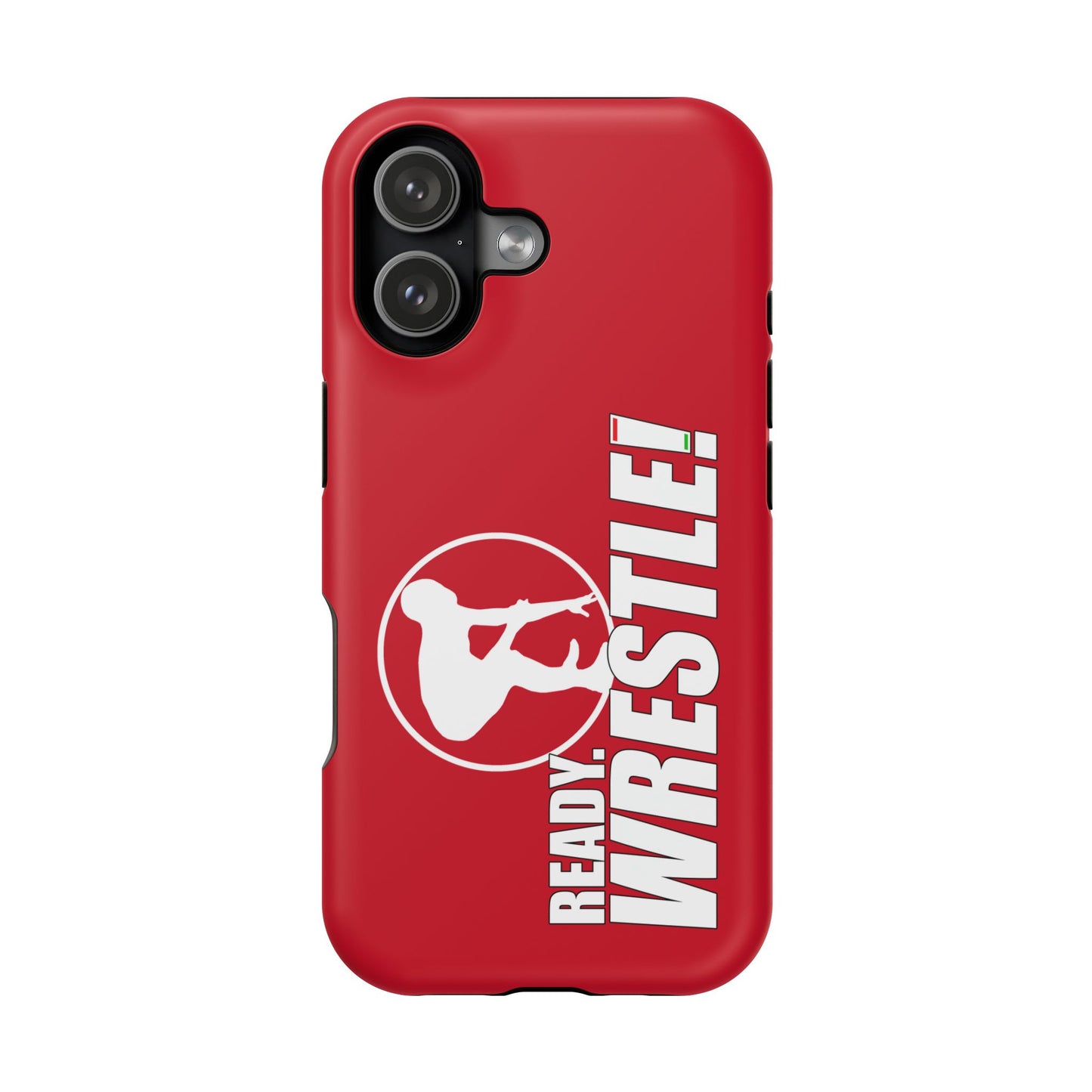 Ready. Wrestle! Red iPhone Magnetic Impact-Resistant Case