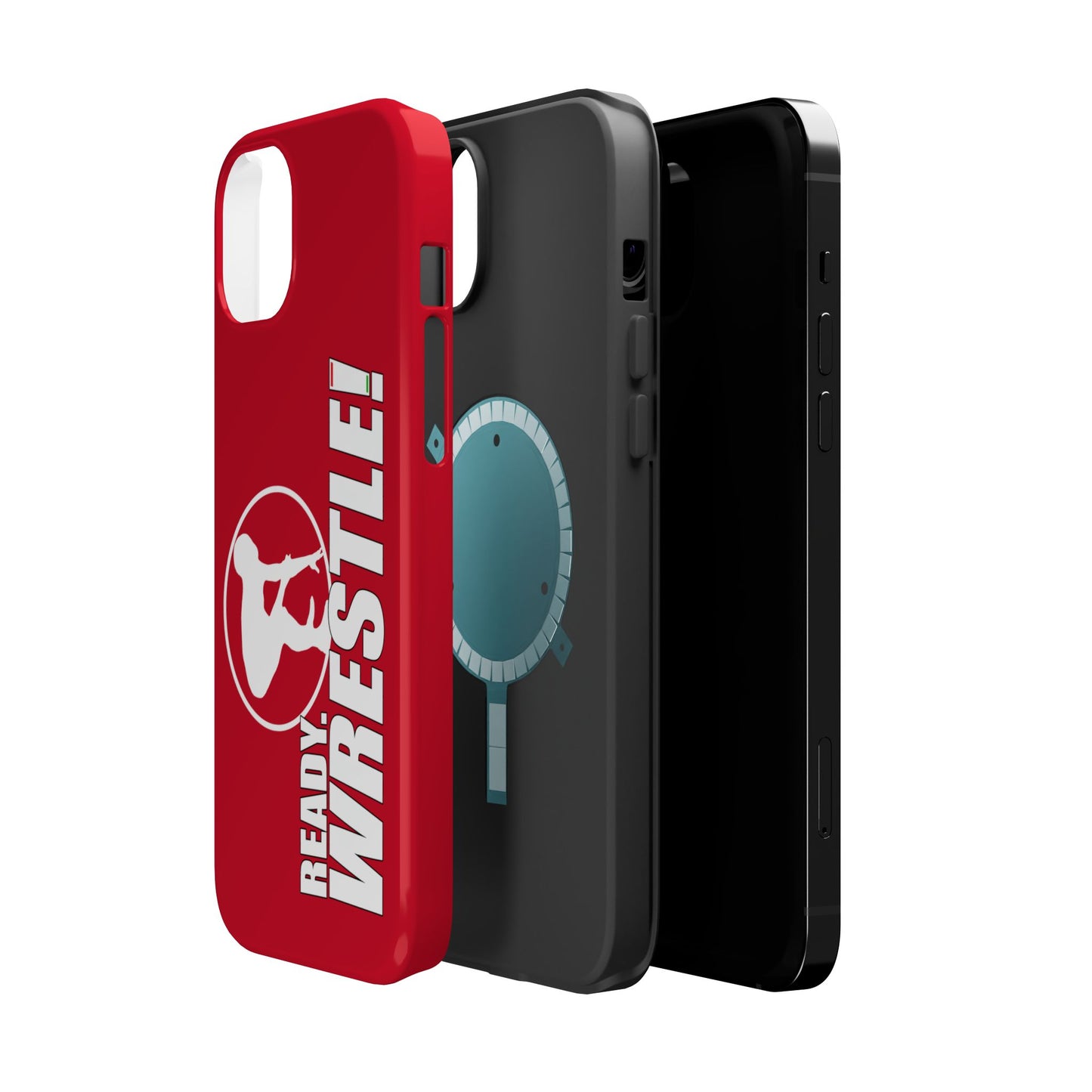 Ready. Wrestle! Red iPhone Magnetic Impact-Resistant Case