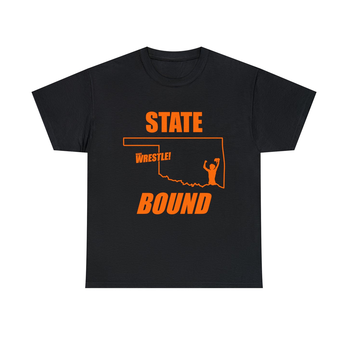 Oklahoma State Bound, Orange Logo, Unisex Heavy Cotton Tee