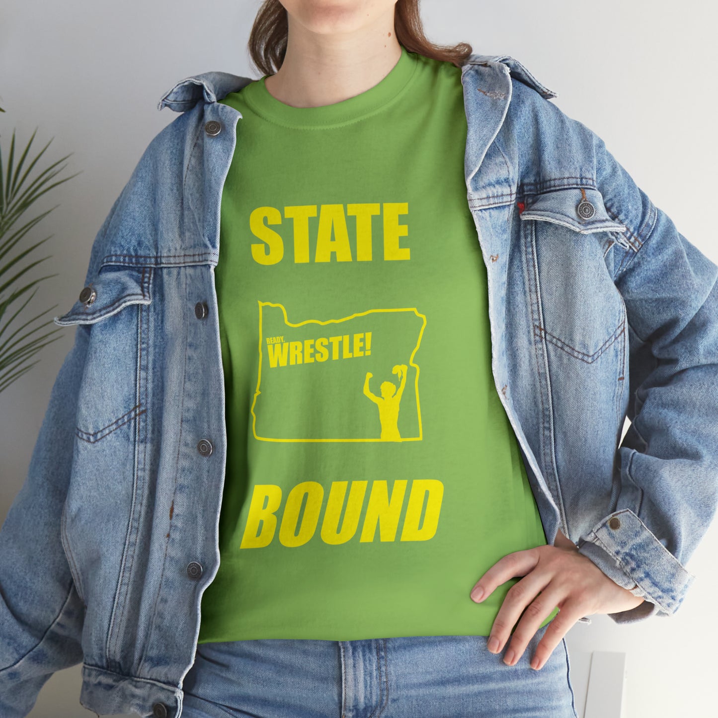 Oregon State Bound, Gold Logo, Unisex Heavy Cotton Tee