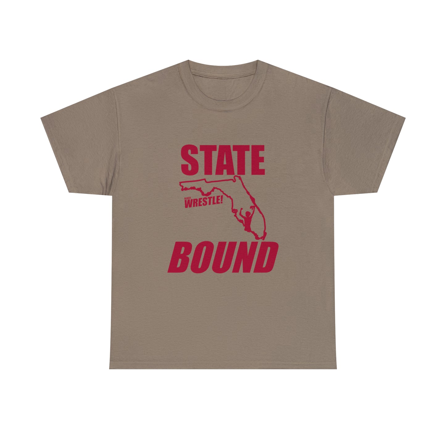 Florida State Bound, Red Logo, Unisex Heavy Cotton Tee