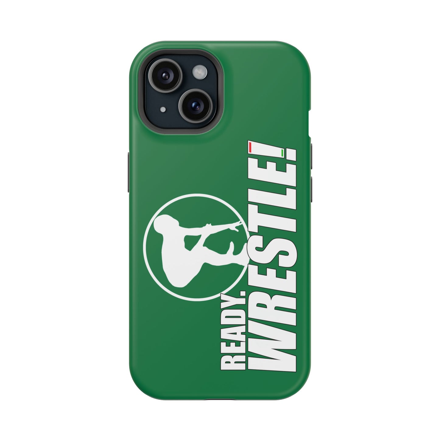 Ready. Wrestle! Green iPhone Magnetic Impact-Resistant Case