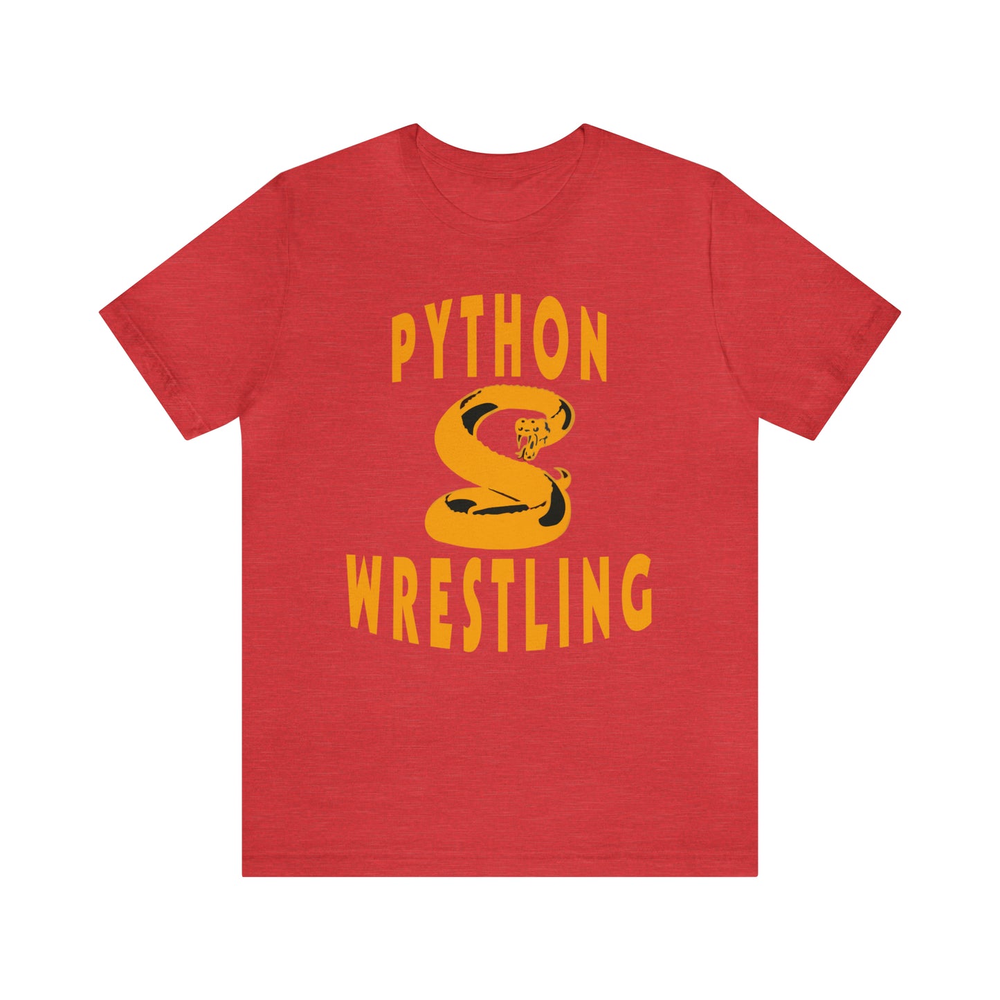 NEK Python Wrestling, Gold Logo, Unisex Jersey Short Sleeve Tee