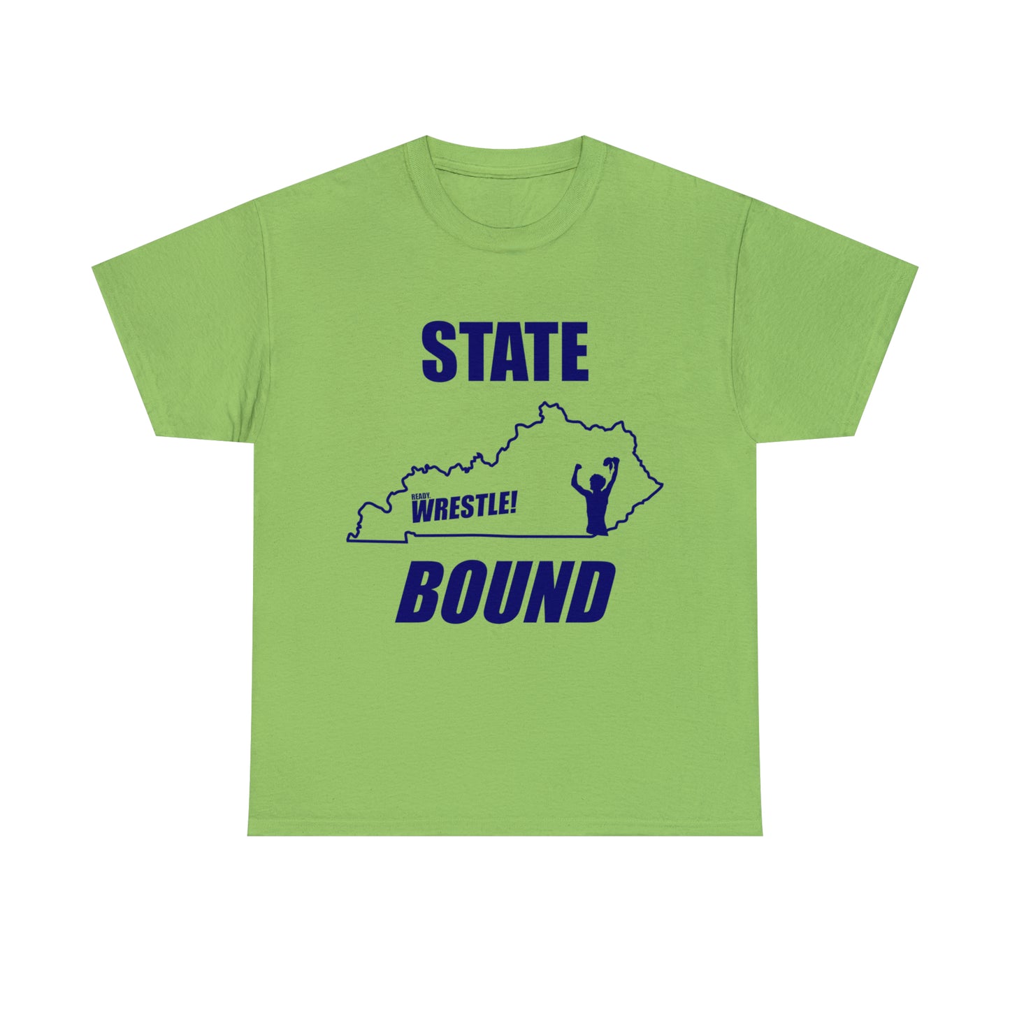 Kentucky State Bound, Royal Blue Logo, Unisex Heavy Cotton Tee