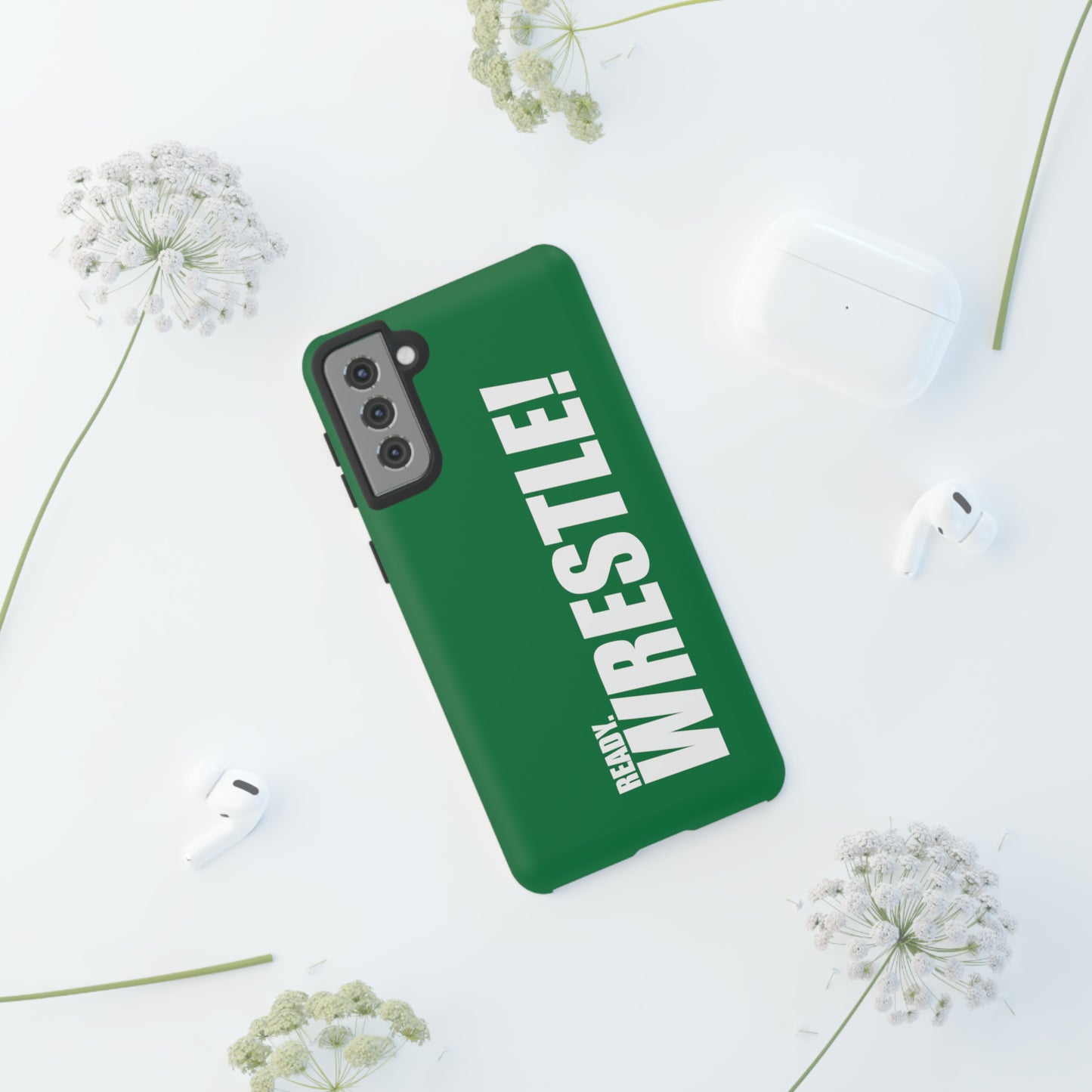 White/Green Tough Cases