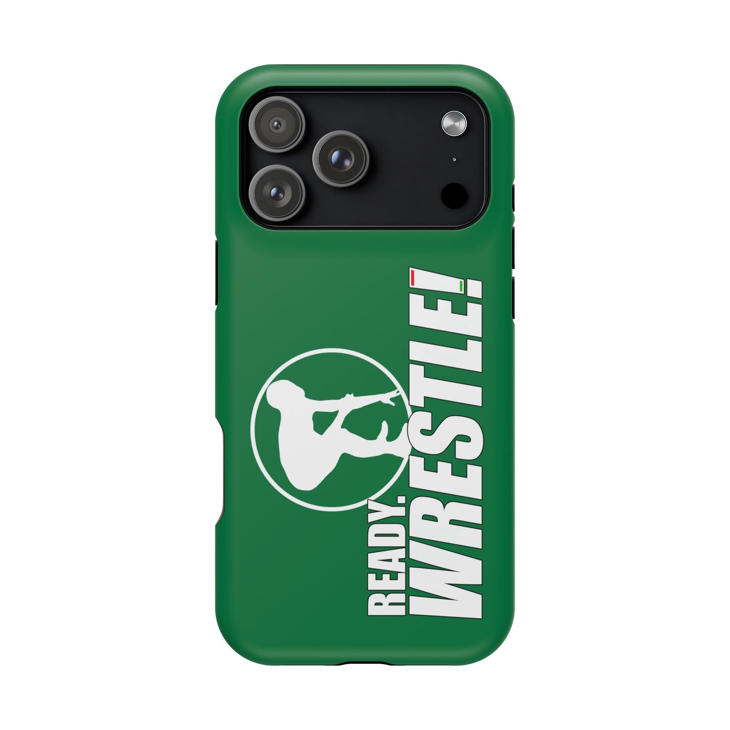 Ready. Wrestle! Green iPhone Magnetic Impact-Resistant Case