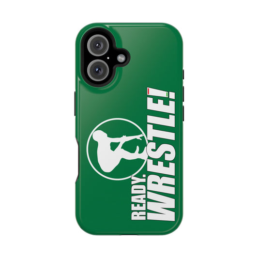 Ready. Wrestle! Green iPhone Magnetic Impact-Resistant Case