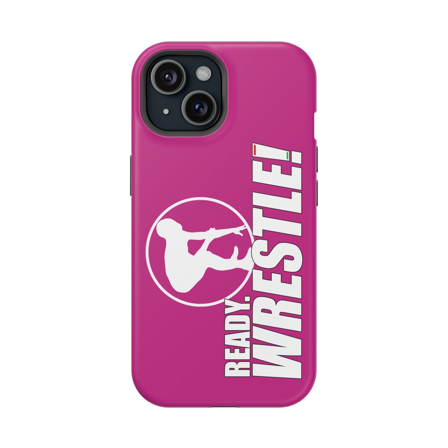 Ready. Wrestle! Pink iPhone Magnetic Impact-Resistant Case