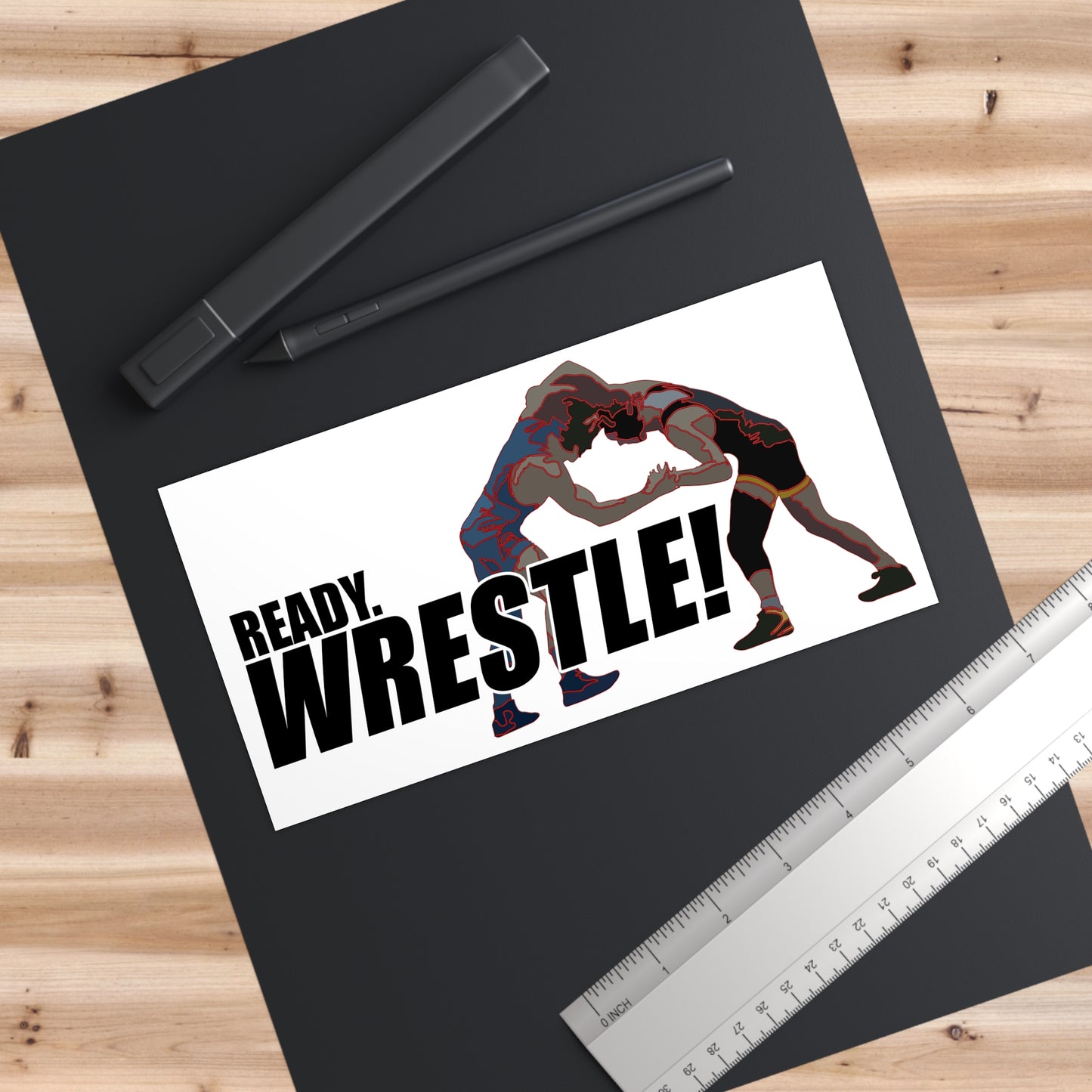 Ready. Wrestle! Bumper Stickers, Wrestlers