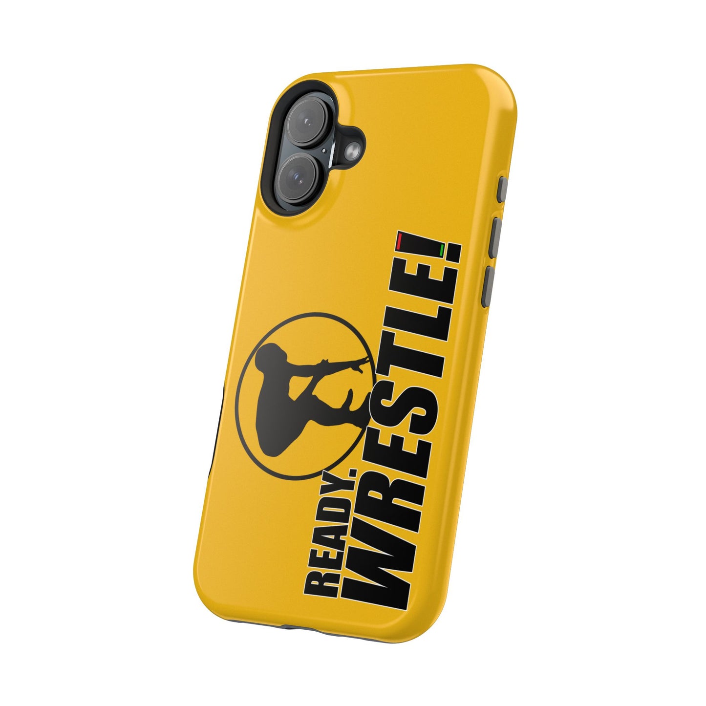Ready. Wrestle! Yellow iPhone Magnetic Impact-Resistant Case