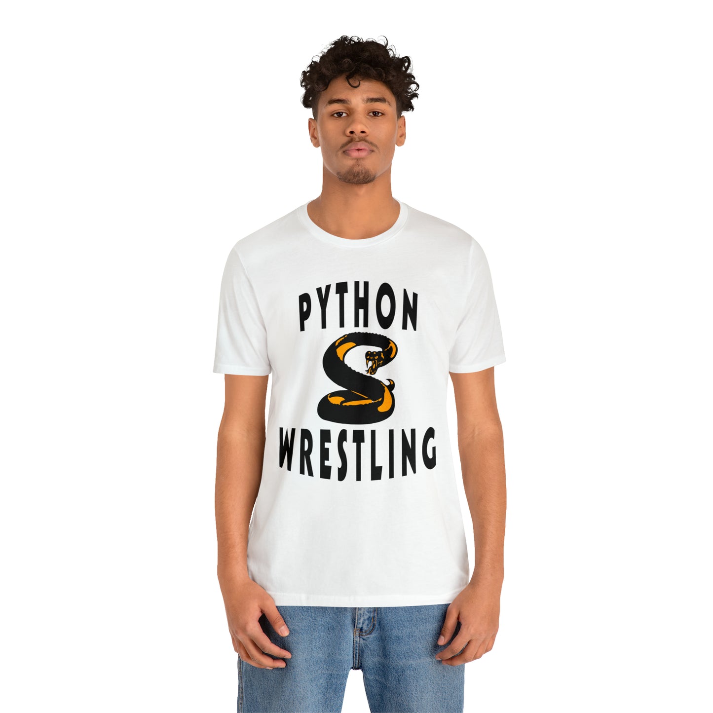 NEK Python Wrestling, Black Logo, Unisex Jersey Short Sleeve Tee