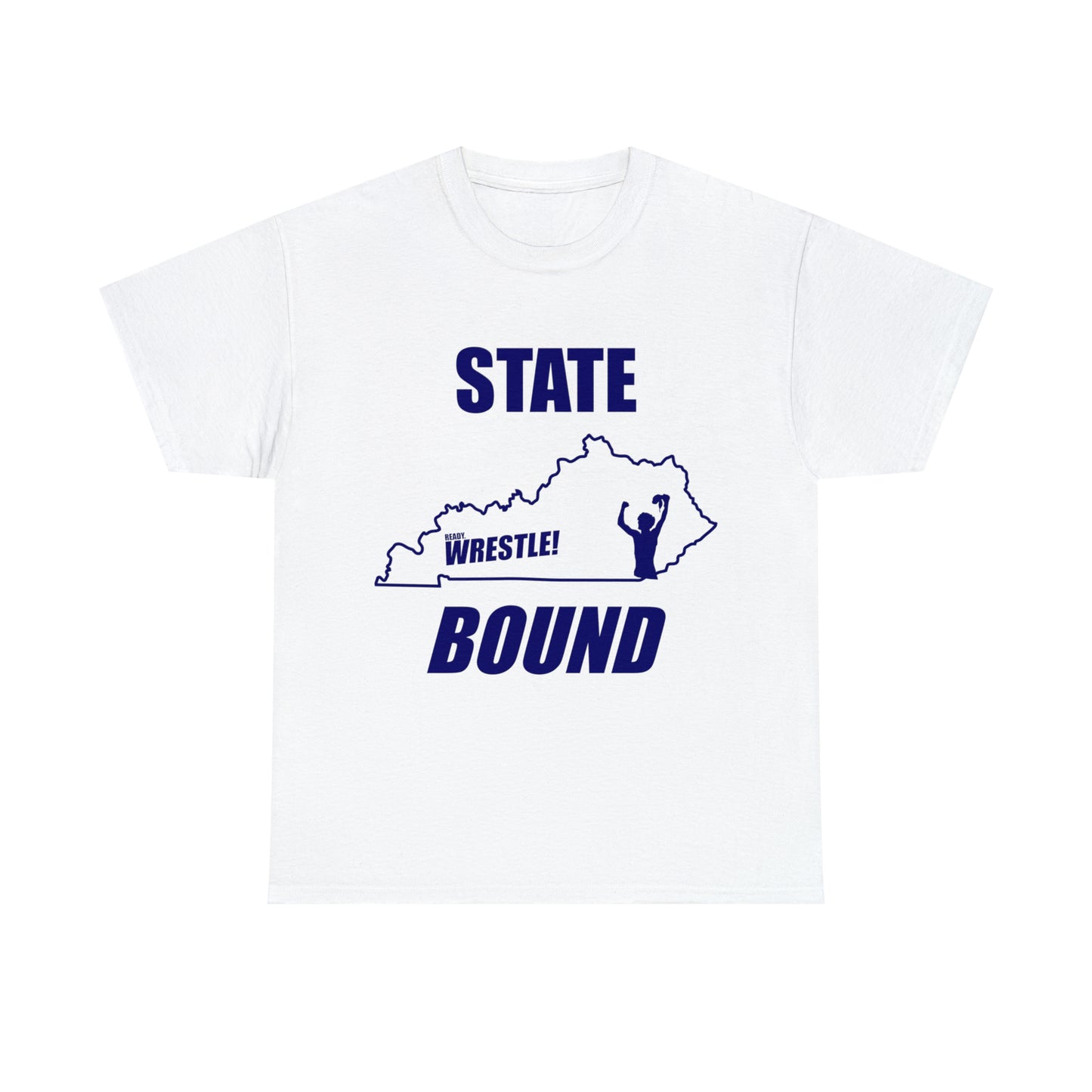 Kentucky State Bound, Royal Blue Logo, Unisex Heavy Cotton Tee