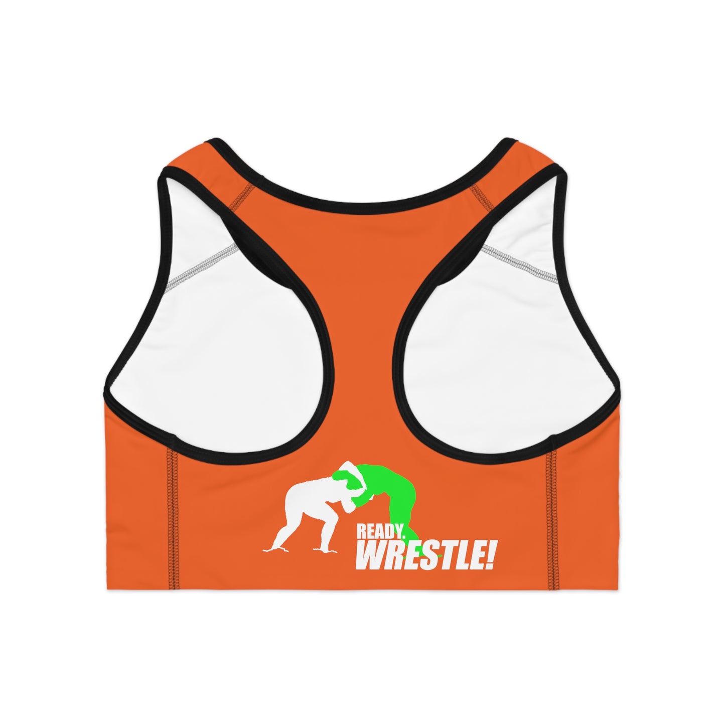 Plattsburgh Beach Wrestling Sports Bra (AOP)