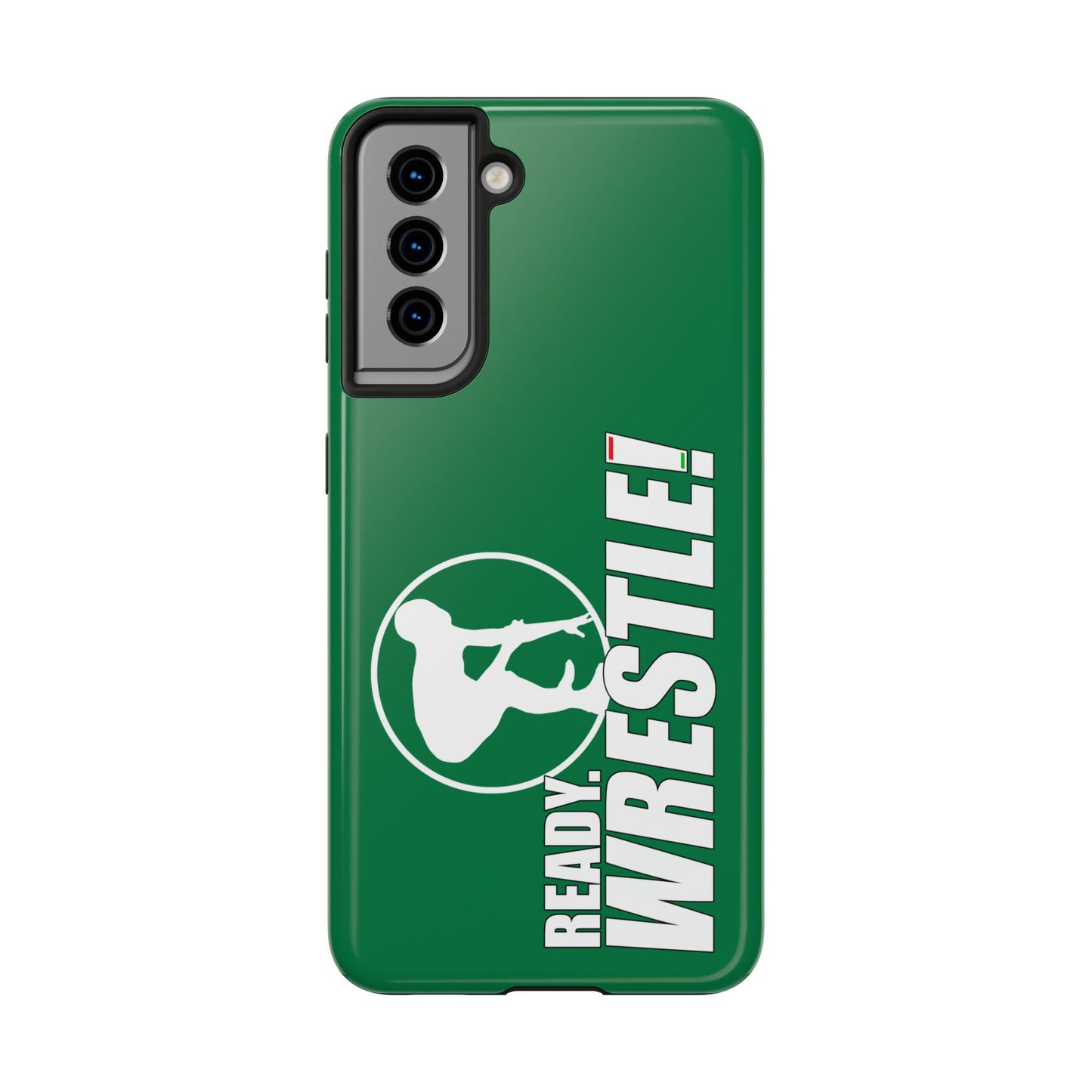 Ready. Wrestle! Green Galaxy Tough Phone Case