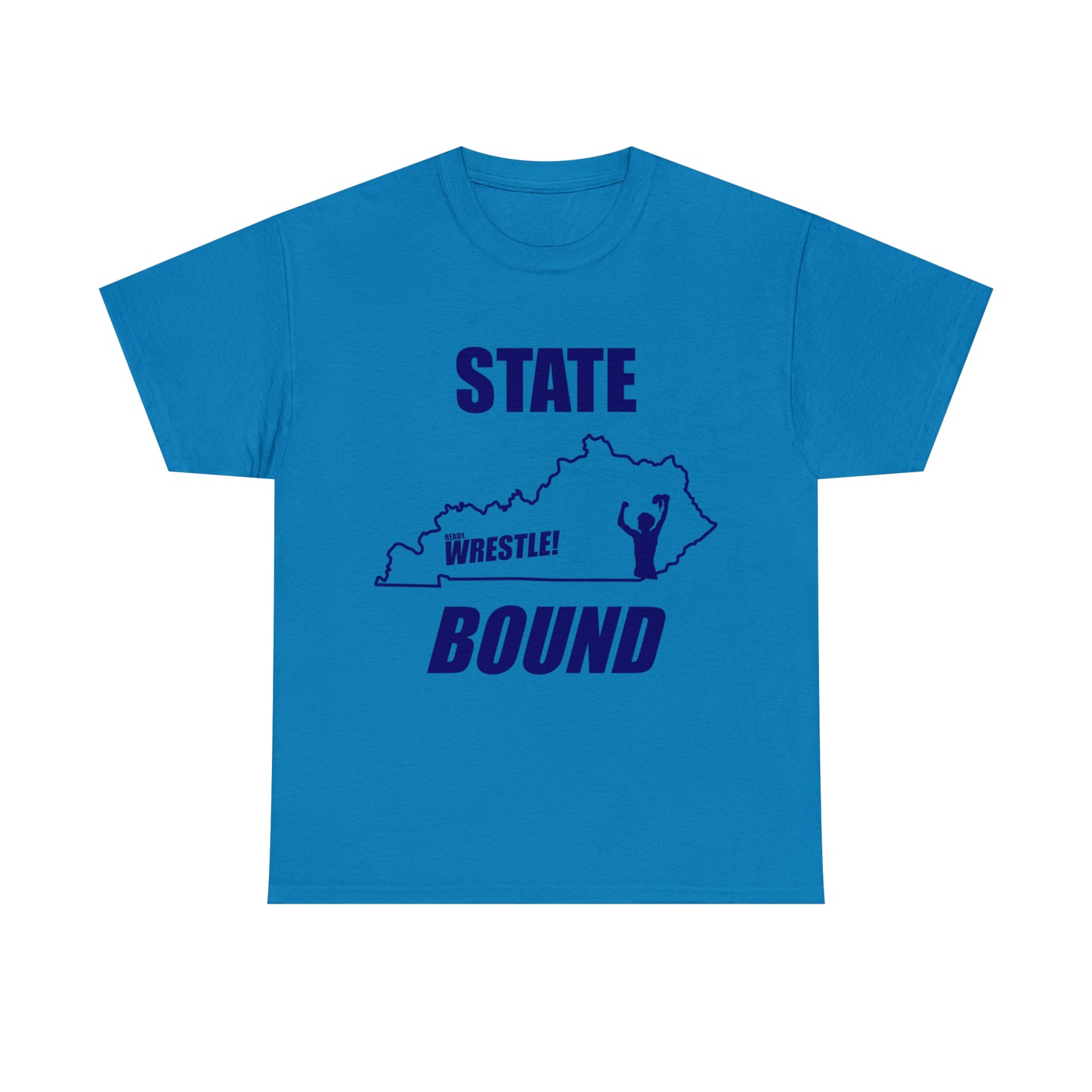 Kentucky State Bound, Royal Blue Logo, Unisex Heavy Cotton Tee