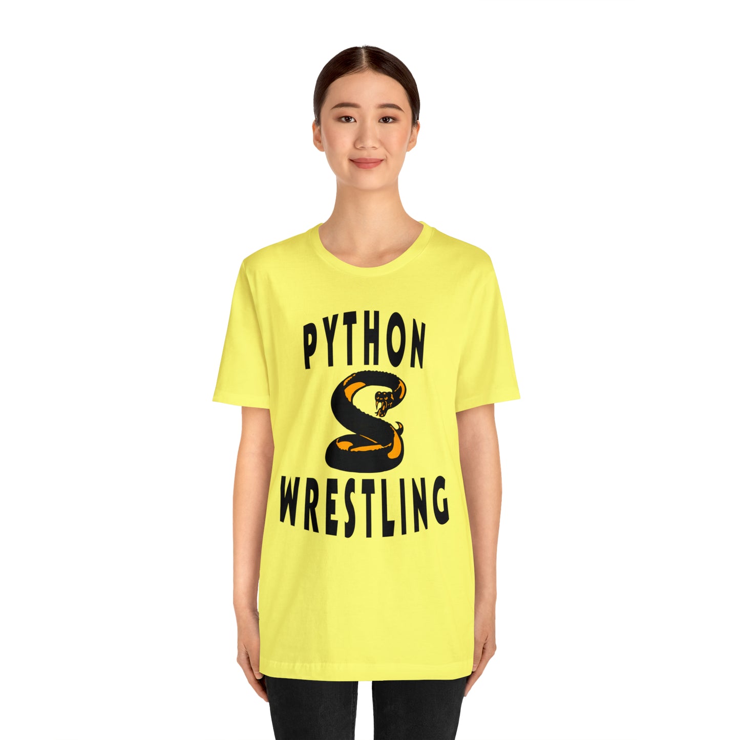 NEK Python Wrestling, Black Logo, Unisex Jersey Short Sleeve Tee