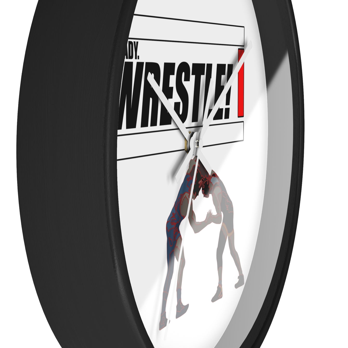 Ready. Wrestle! Wall Clock