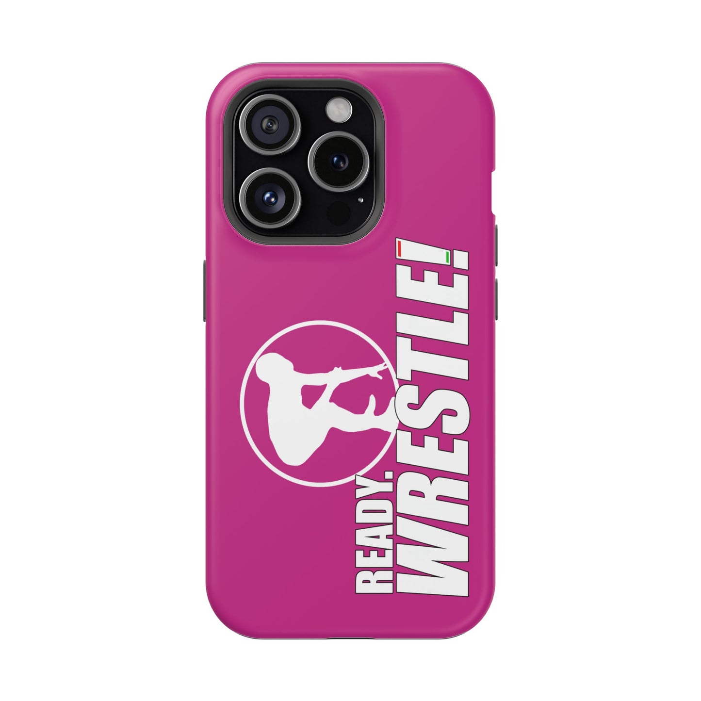 Ready. Wrestle! Pink iPhone Magnetic Impact-Resistant Case