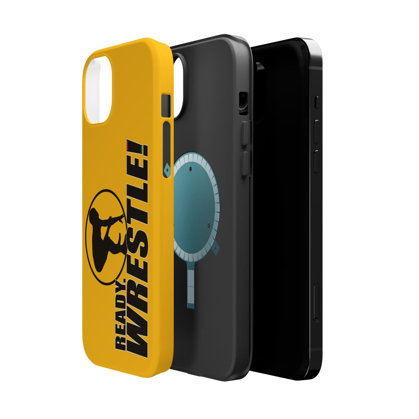 Ready. Wrestle! Yellow iPhone Magnetic Impact-Resistant Case