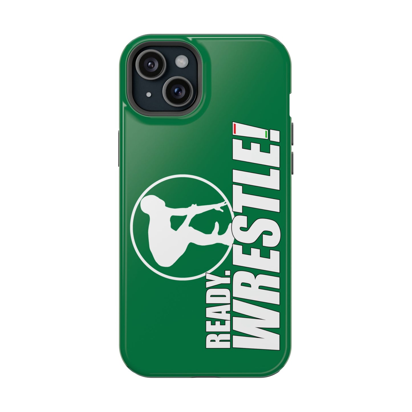 Ready. Wrestle! Green iPhone Magnetic Impact-Resistant Case