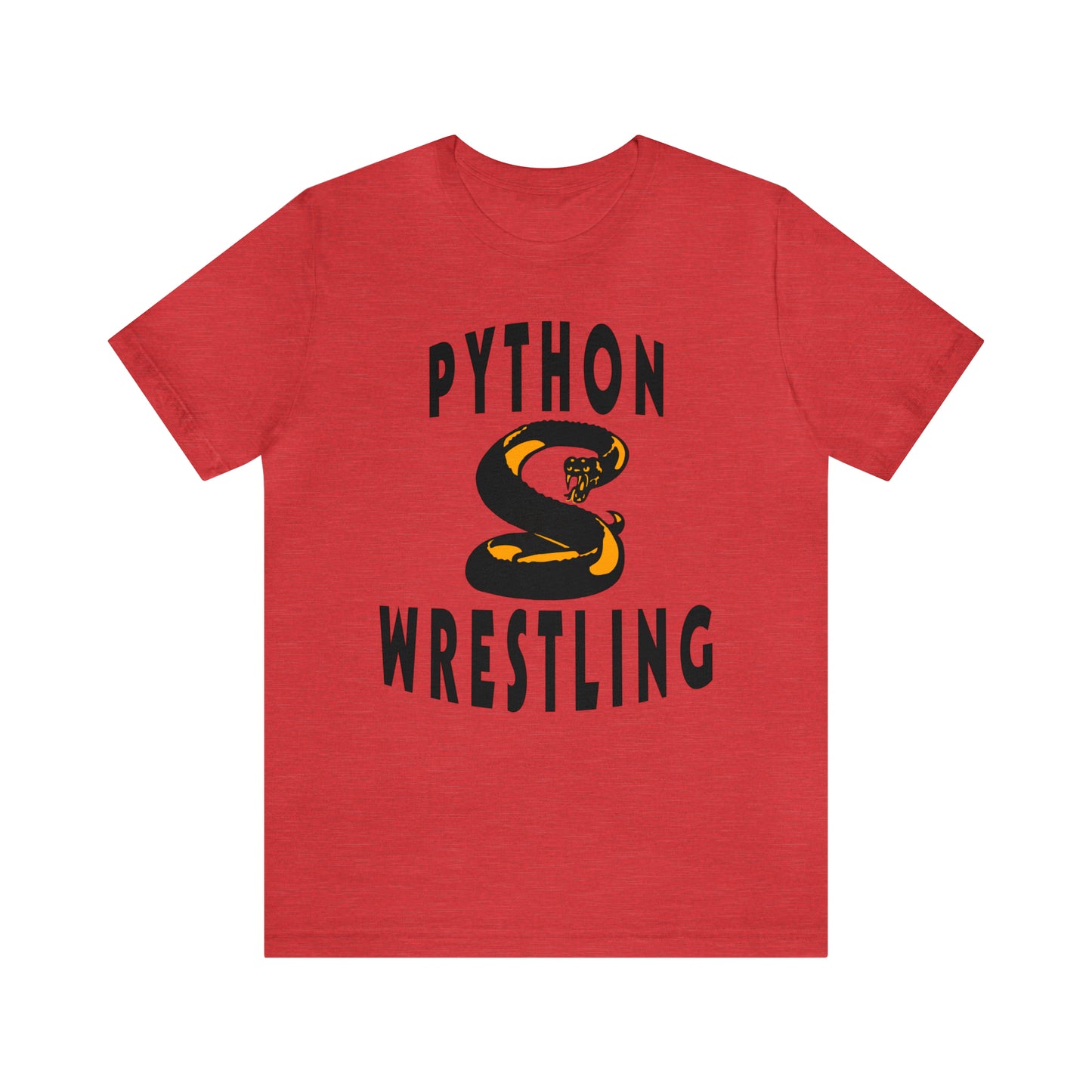 NEK Python Wrestling, Black Logo, Unisex Jersey Short Sleeve Tee