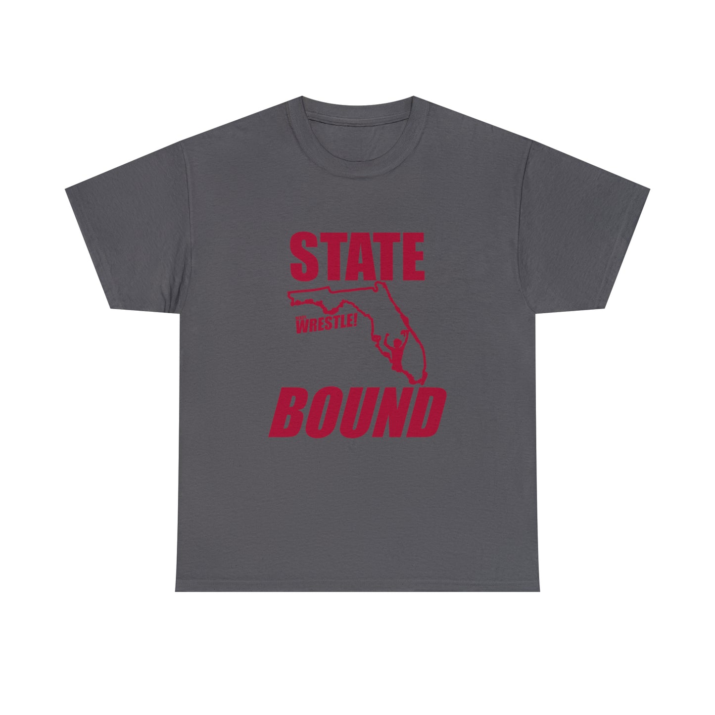 Florida State Bound, Red Logo, Unisex Heavy Cotton Tee