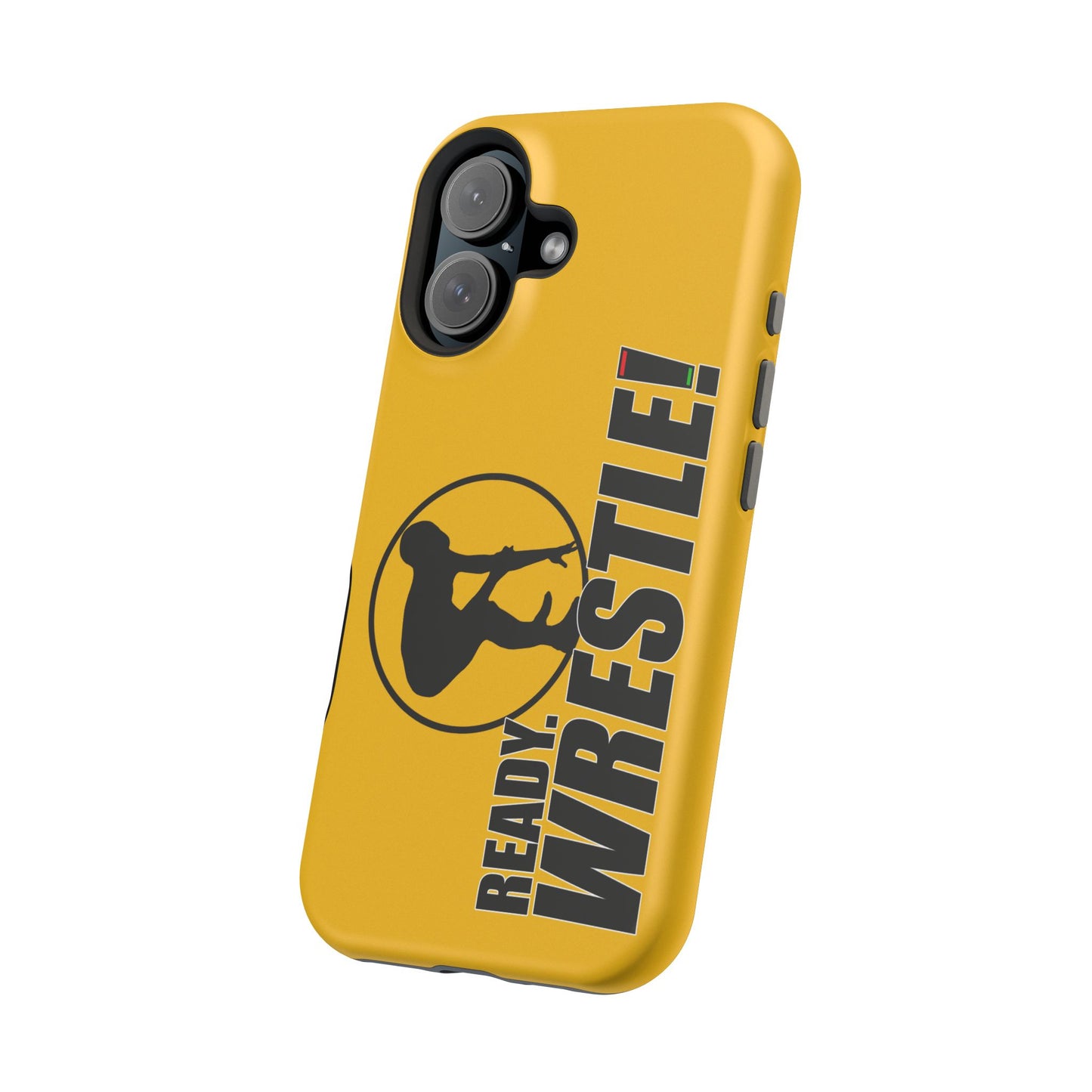 Ready. Wrestle! Yellow iPhone Magnetic Impact-Resistant Case