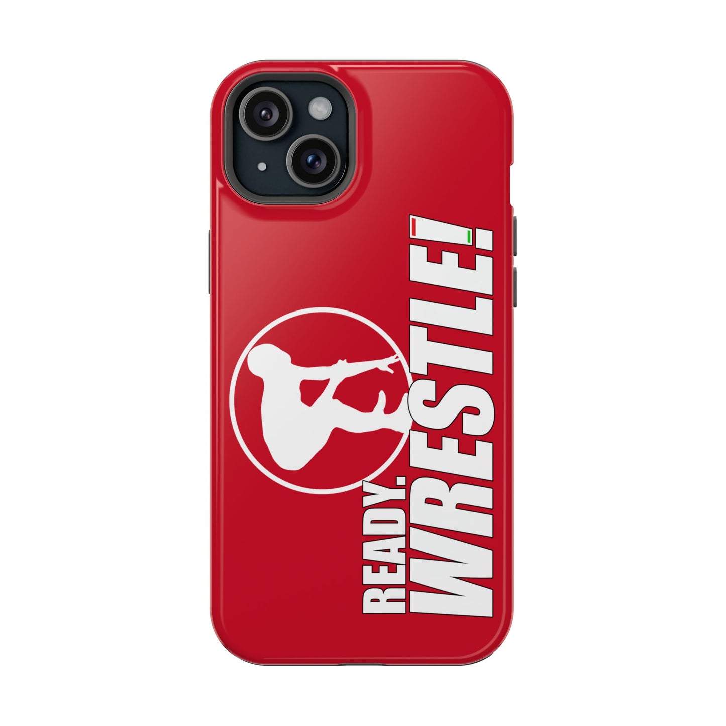 Ready. Wrestle! Red iPhone Magnetic Impact-Resistant Case