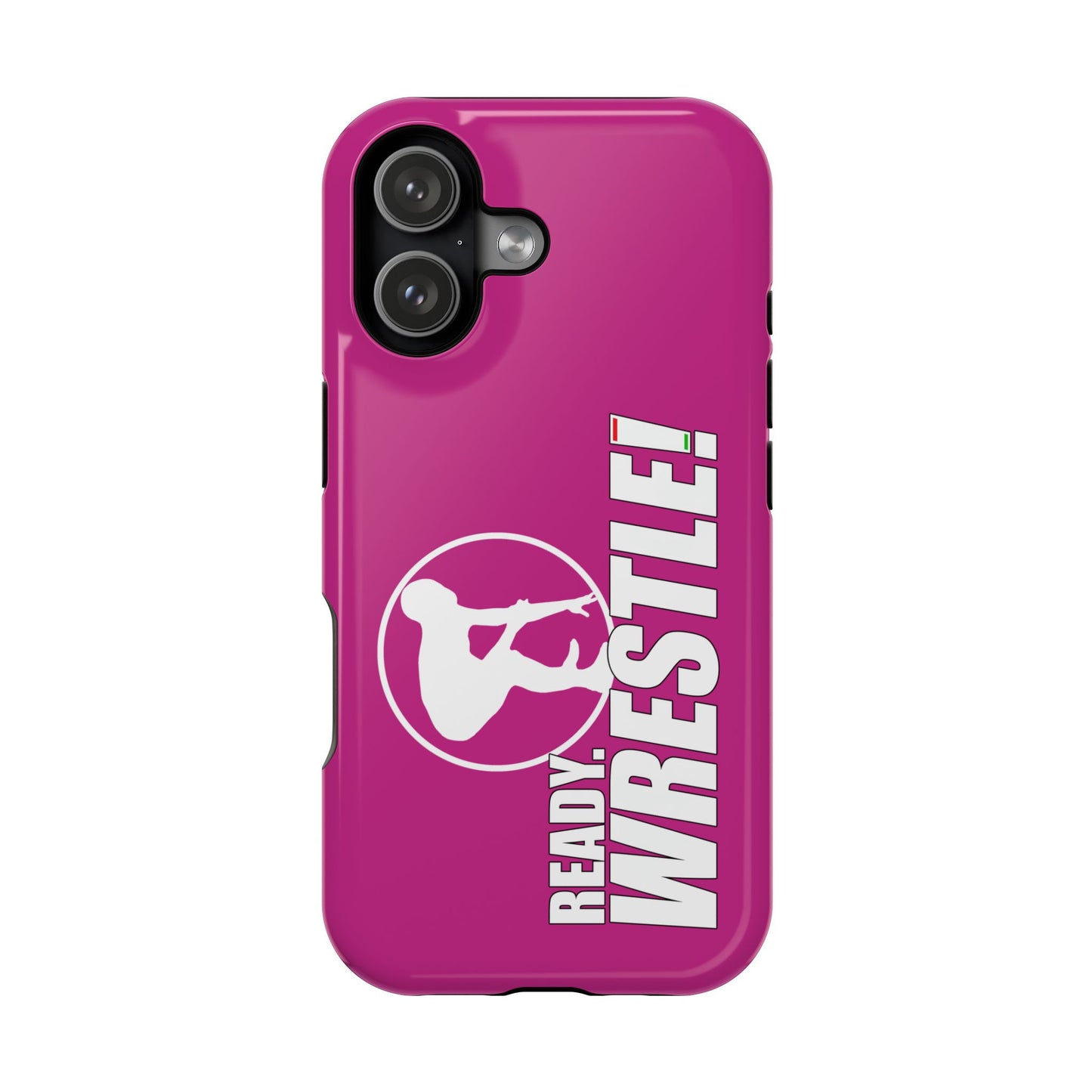 Ready. Wrestle! Pink iPhone Magnetic Impact-Resistant Case