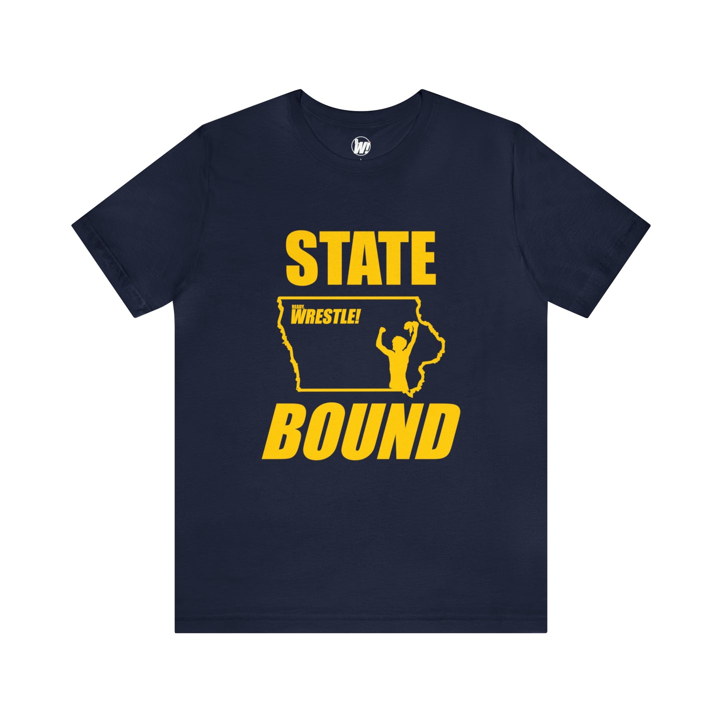 Iowa State Bound, Unisex Jersey Short Sleeve Tee, Gold Logo