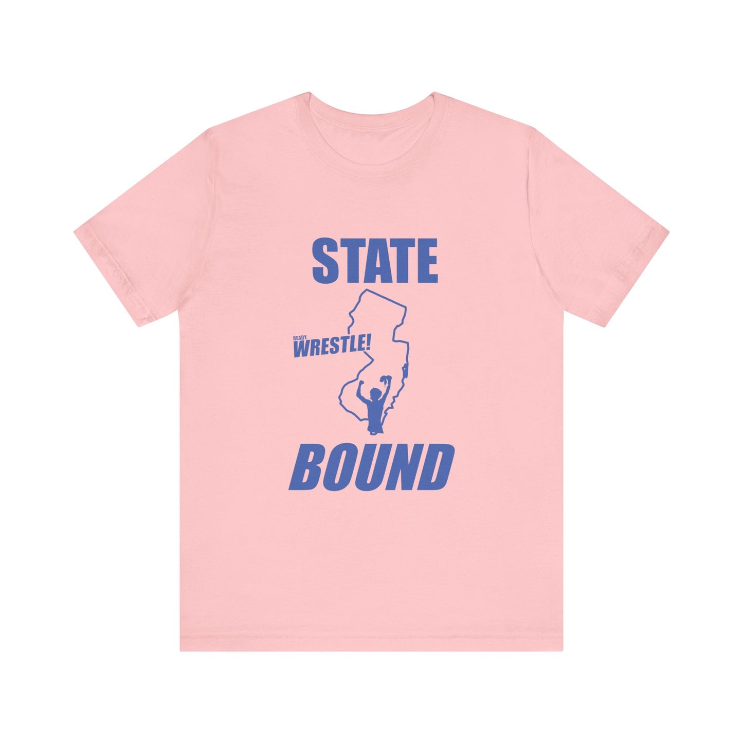 New Jersey State Bound, Blue print, Bella+Canvas 3001, Unisex Jersey Short Sleeve Tee
