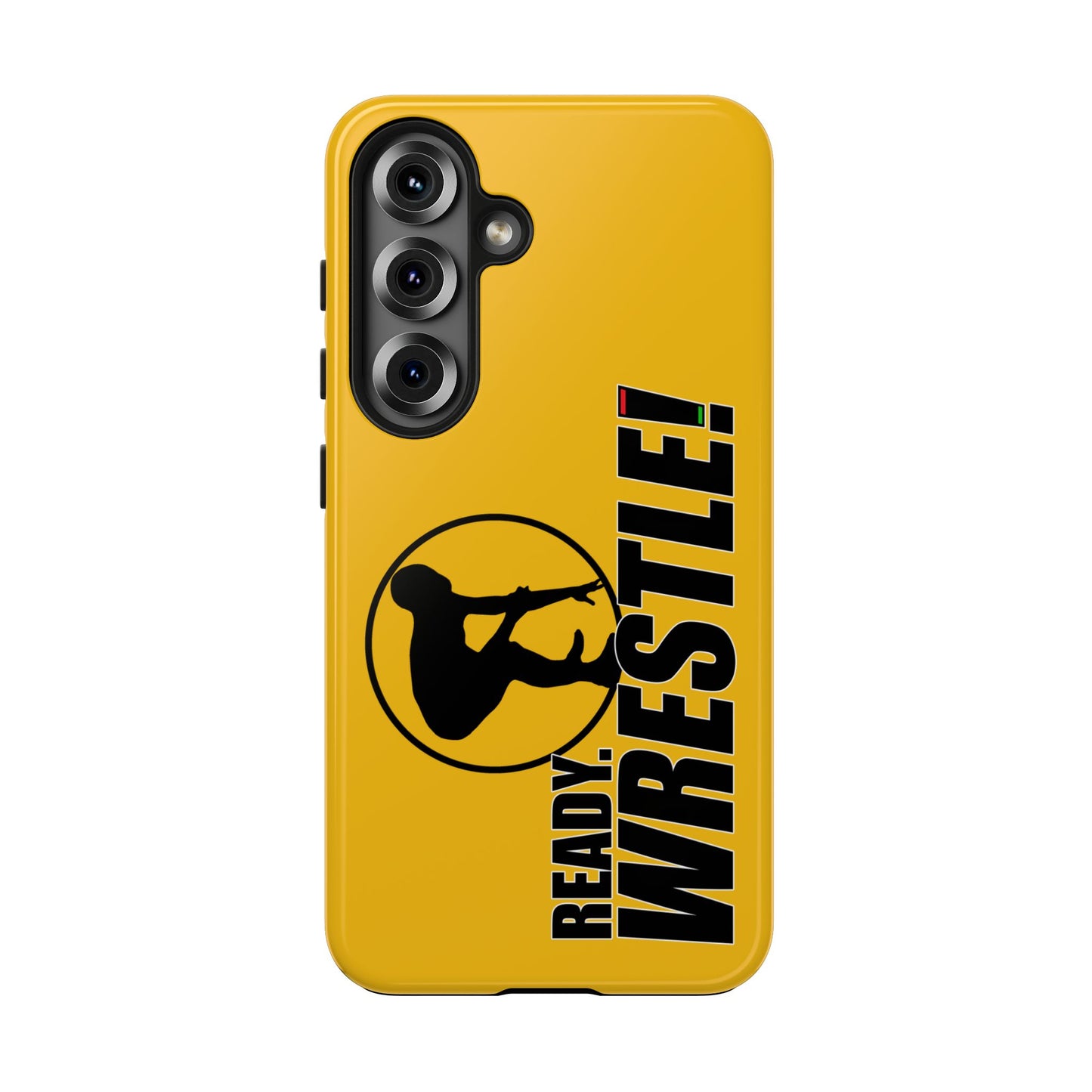 Ready. Wrestle! Yellow Galaxy Tough Phone Case