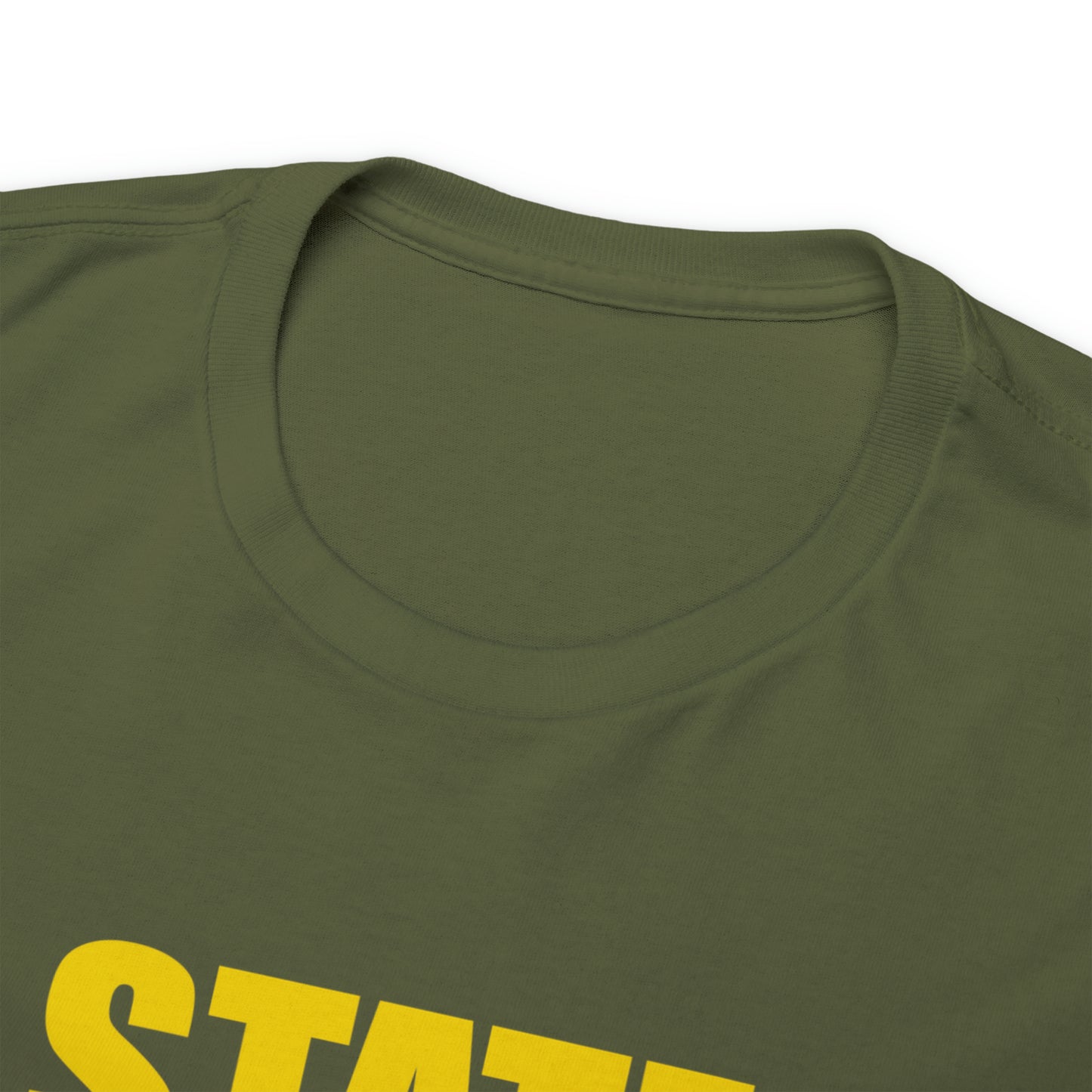 Michigan State Bound, Gold Logo, Unisex Heavy Cotton Tee