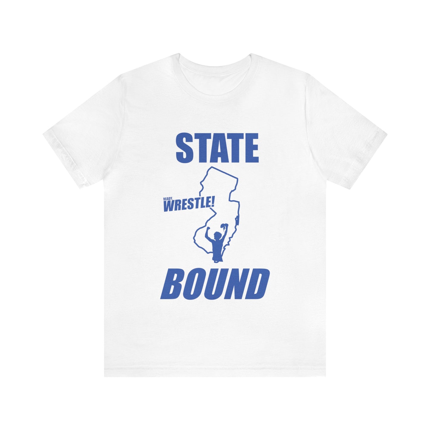 New Jersey State Bound, Blue print, Bella+Canvas 3001, Unisex Jersey Short Sleeve Tee