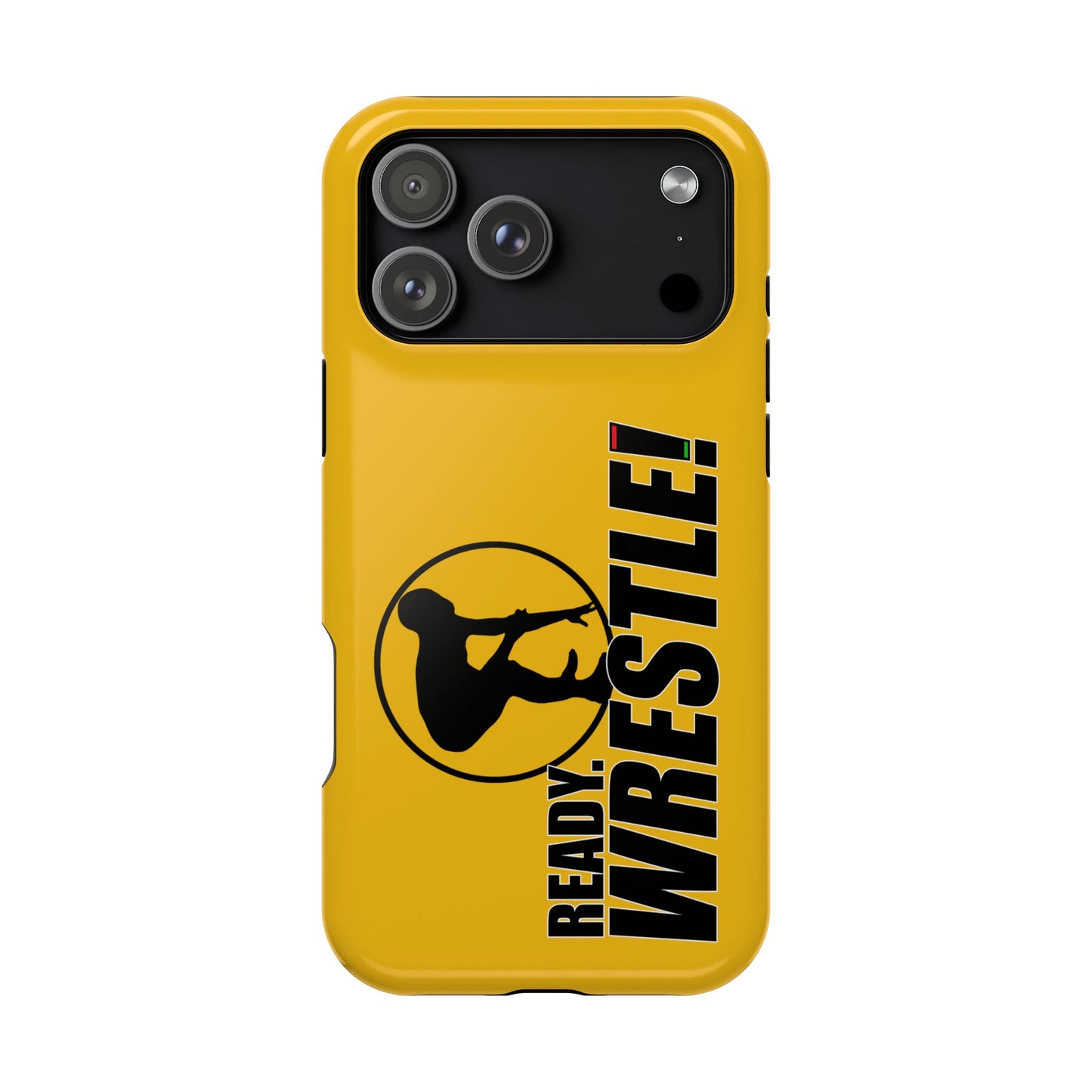 Ready. Wrestle! Yellow iPhone Magnetic Impact-Resistant Case