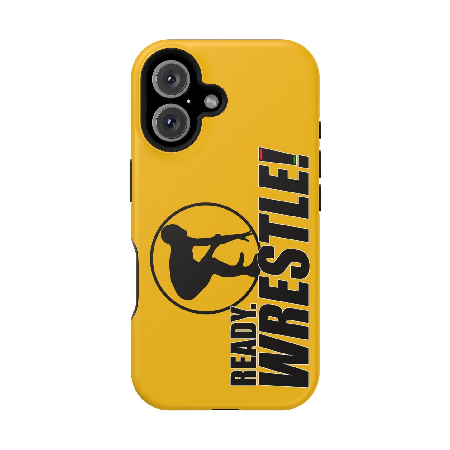 Ready. Wrestle! Yellow iPhone Magnetic Impact-Resistant Case