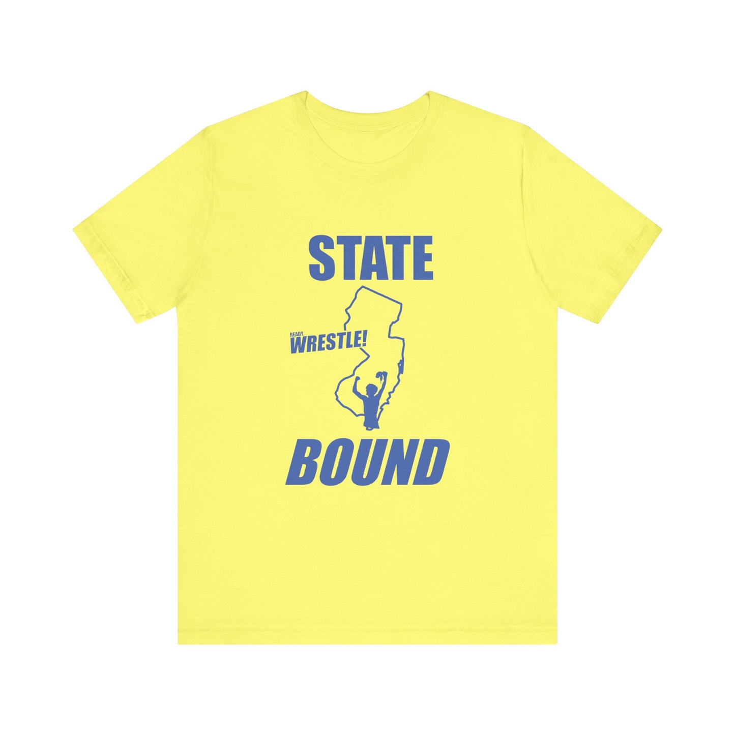 New Jersey State Bound, Blue print, Bella+Canvas 3001, Unisex Jersey Short Sleeve Tee