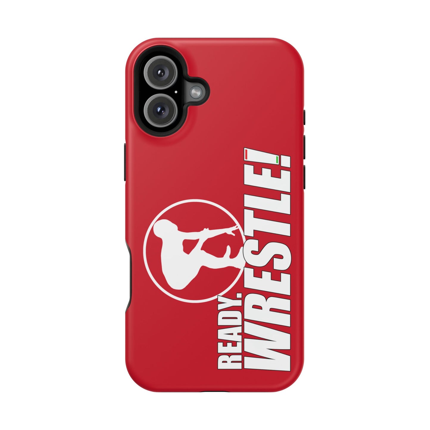 Ready. Wrestle! Red iPhone Magnetic Impact-Resistant Case