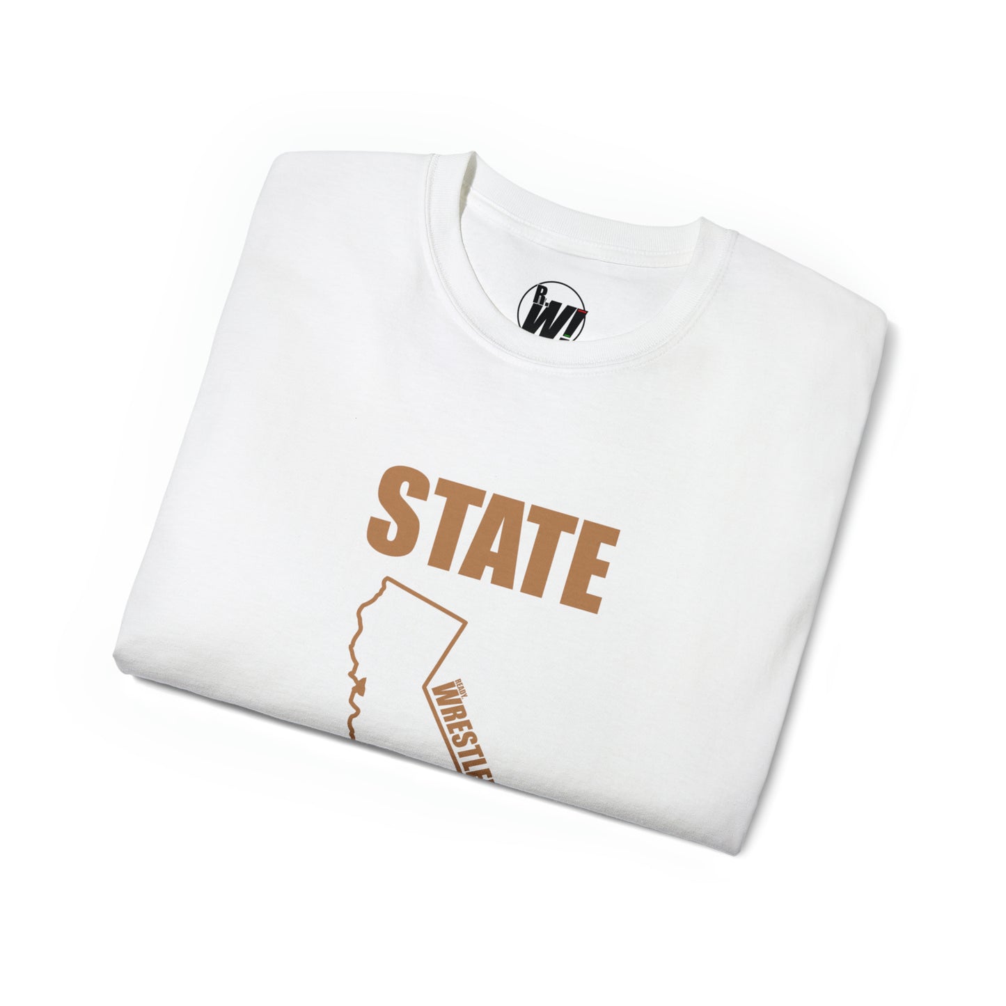 California State Bound, Unisex Ultra Cotton Tee, Brown Logo