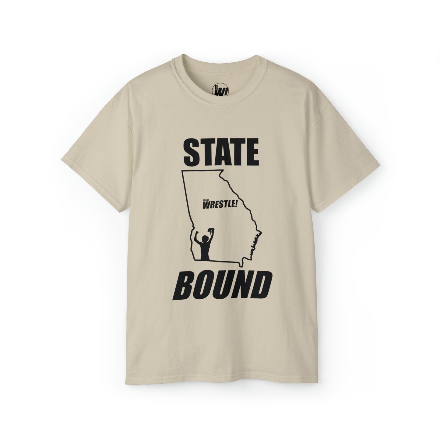 Georgia State Bound, Unisex Ultra Cotton Tee, Black Logo