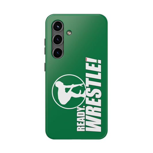 Ready. Wrestle! Green Galaxy Tough Phone Case