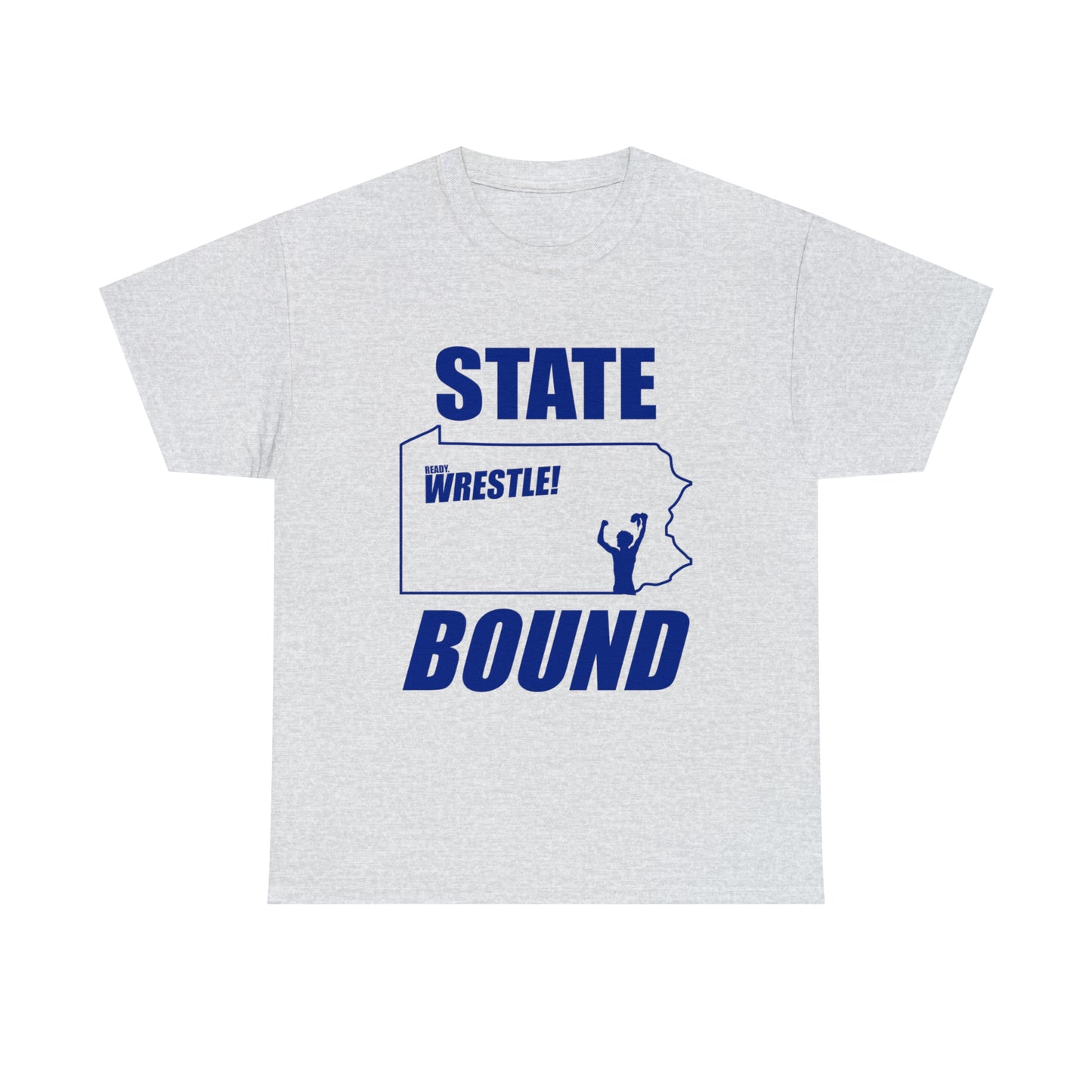 Pennsylvania State Bound, Royal Blue Logo, Unisex Heavy Cotton Tee